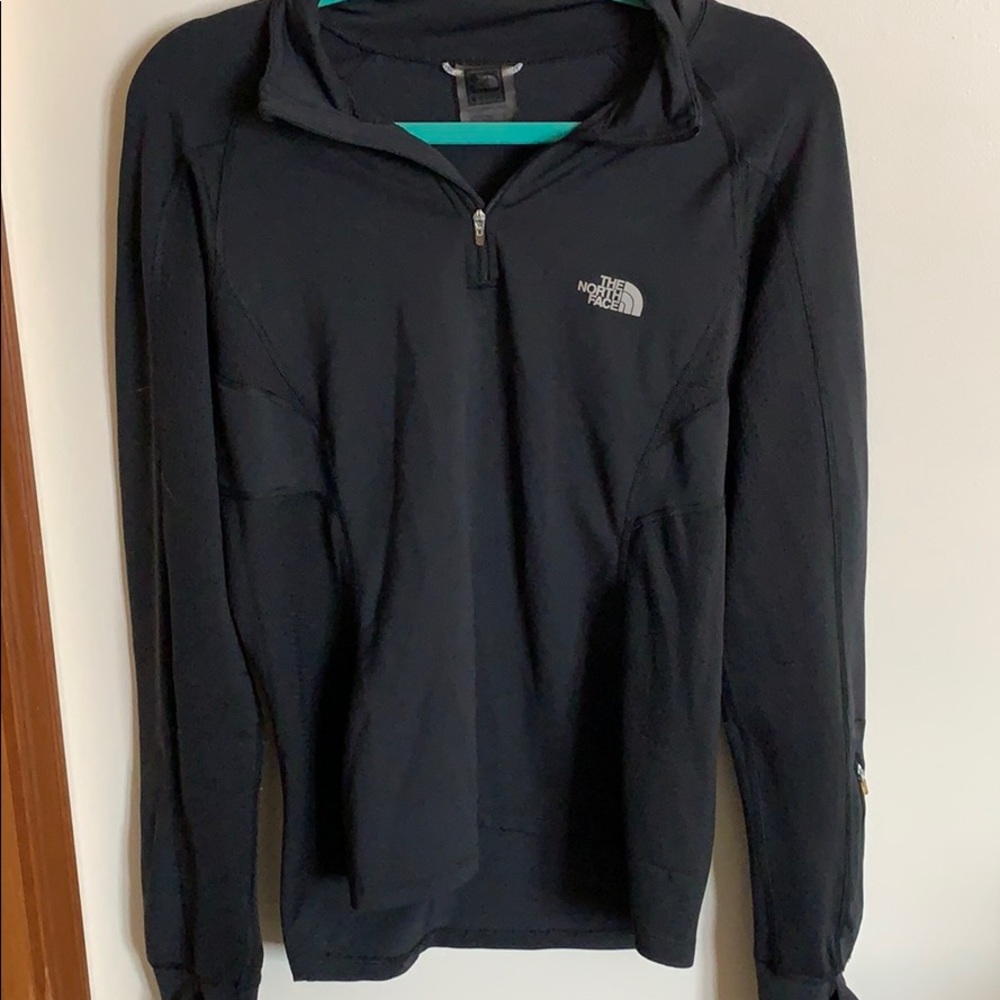 north face womens black athletic pullover
